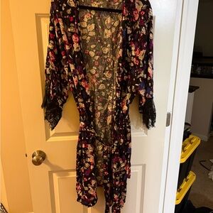 Torrid Multicolor Floral Kimono